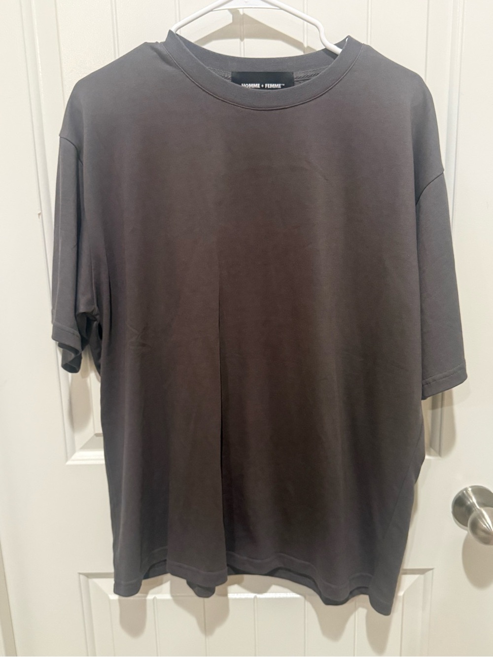 Homme+Femme Men's Charcoal Short-Sleeve Crewneck T-Shirt